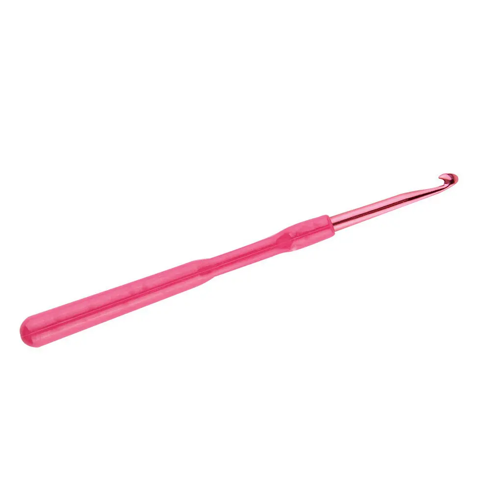 Новинка 6 шт. разноцветные спицы красочная пластиковая ручка Алюминиевые крючки