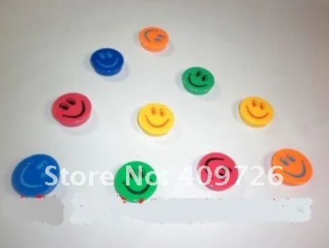 

Free shipping! 30mm Smiley Teaching magnets, blackboard magnetic Magnets,Refrigerator Magnets ,10set/lot Mixed colors
