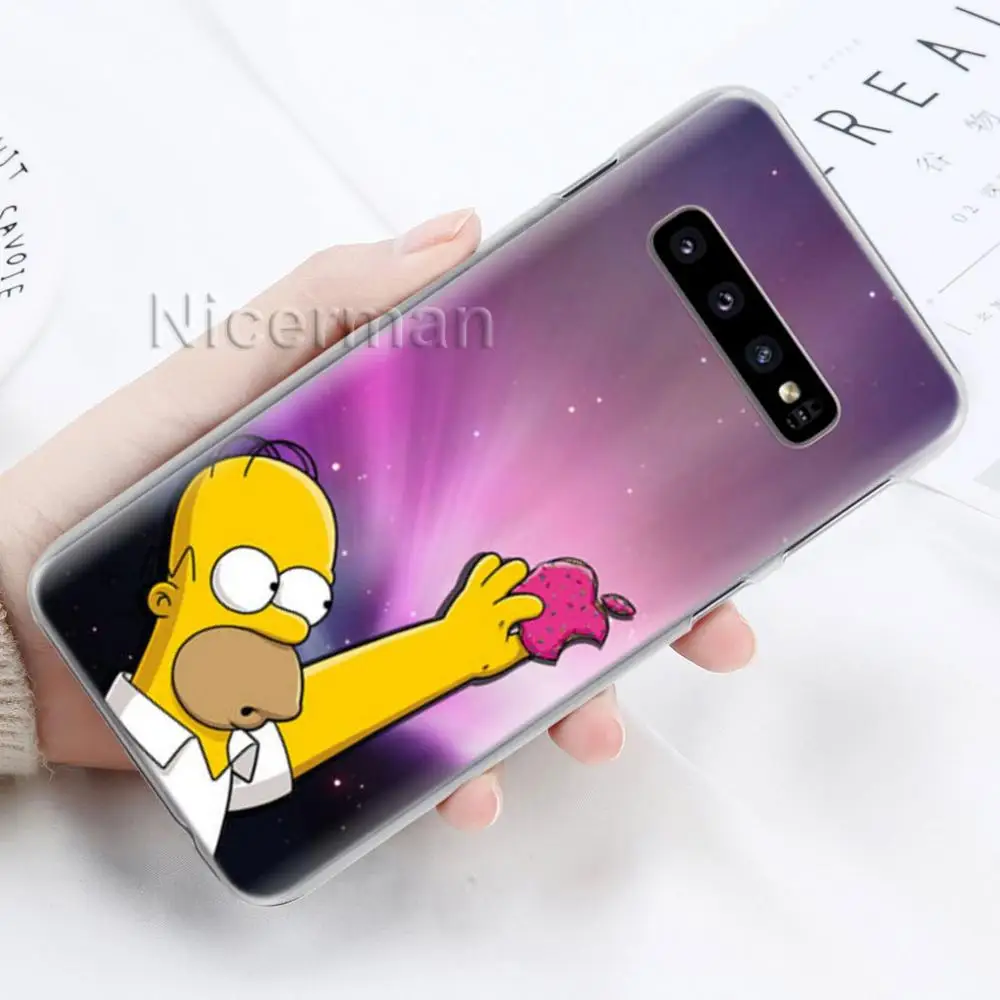 Чехол для телефона для samsung Galaxy S10e S10 S8 S9 плюс S6 S7 край A40 A50 A70 M20 крышка Гомер J. Симпсон жесткий поликарбонатный чехол