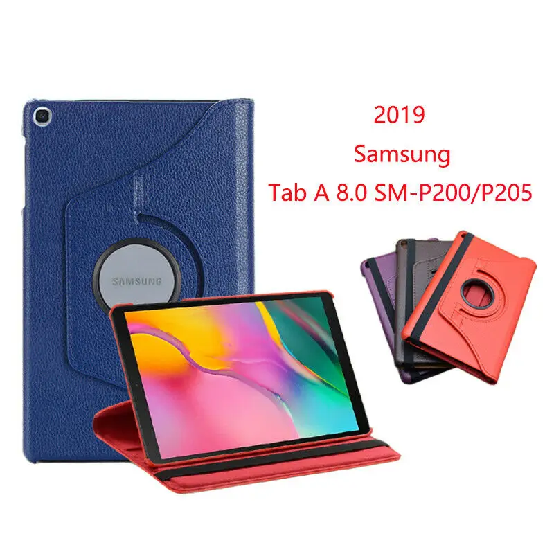 Вращающийся на 360 градусов чехол для Samsung Galaxy Tab A 8 0 &quotSM P200 P205 P200N (2019) из