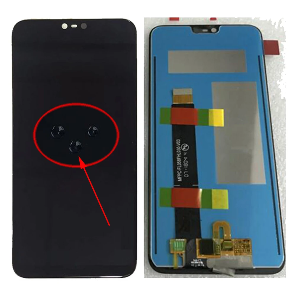 100% оригинальный рабочий стеклянный датчик для Nokia 6 1 Plus ЖК дисплей Сенсорная