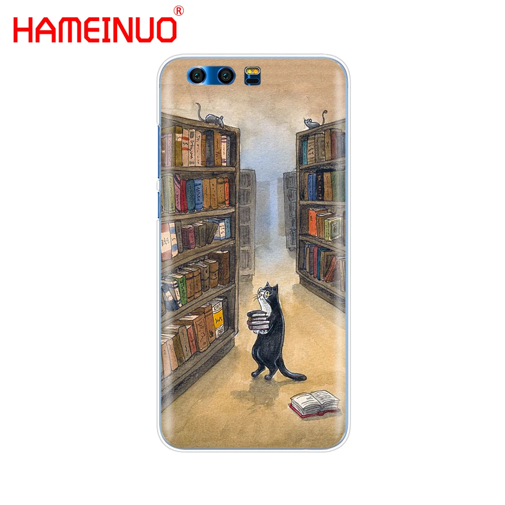 HAMEINUO cats and the library tree Cover Case for Huawei Honor V10 4A 5A 6A 6C 6X 7X 8 9 NOVA PLUS LITE | Мобильные телефоны и