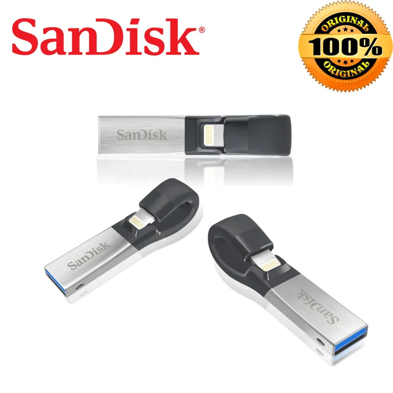 SanDisk flash usb 64 ГБ 32 USB флэш накопитель 3 0 флешки для iPhone iPad iPod APPLE MFi|sandisk usb|32gb otgusb stick |