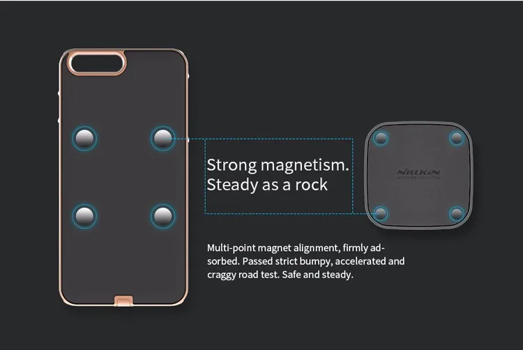 Для Apple iPhone 7 Plus Nillkin N-Jarl беспроводной зарядный приемник чехол Lithci текстура кожа задняя крышка чехол+ розничная посылка