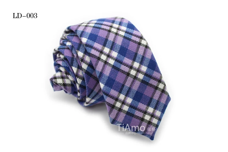 Мужской Хлопковый галстук в клетку обтягивающие галстуки Ретро хлопок узкий