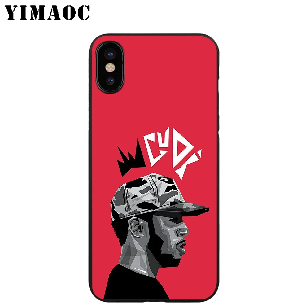YIMAOC Кид кади Мягкий ТПУ Черный силиконовый чехол для iPhone X или 10 8 7 6 6S Plus 5 5S SE Xr Xs Max |