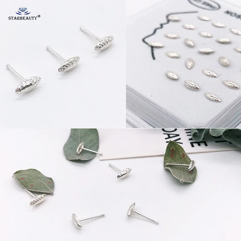 Серьги-гвоздики Starbeauty тонкие 925 пробы x 7 мм 2 шт. | Украшения и аксессуары