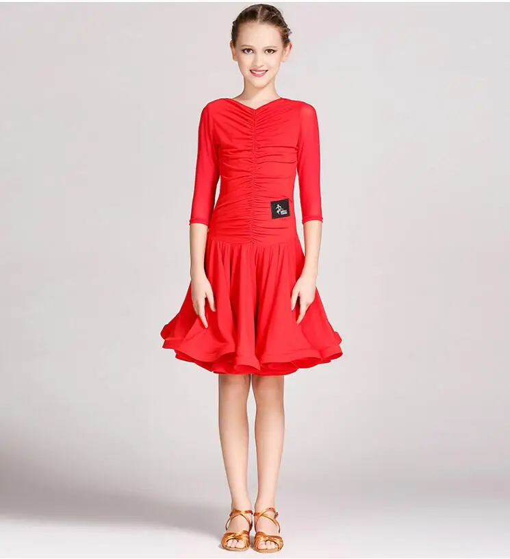 

Latin Dance Dress For Girls Cha Cha Dress Ballroom Dancing Dress Girl Competition Dancewear Kids Kid Dance Costumes FY1070