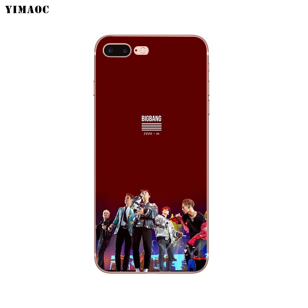 Мягкий чехол YIMAOC BIGBANG G DRAGON Rapper из ТПУ и силикона для iPhone 8 7 6 6S Plus 5 5S SE X XR XS 11 Pro Max |