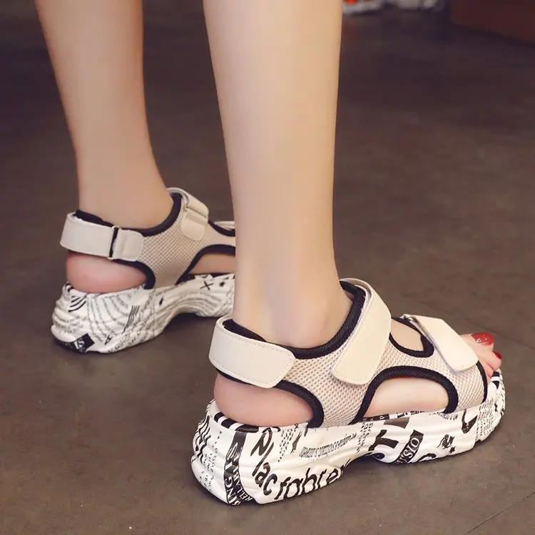 Fujin Sandalias De Verano Para Mujer; летний стиль; Роскошная обувь из светоотражающей ткани; Прямая поставка; женские повседневные сандалии