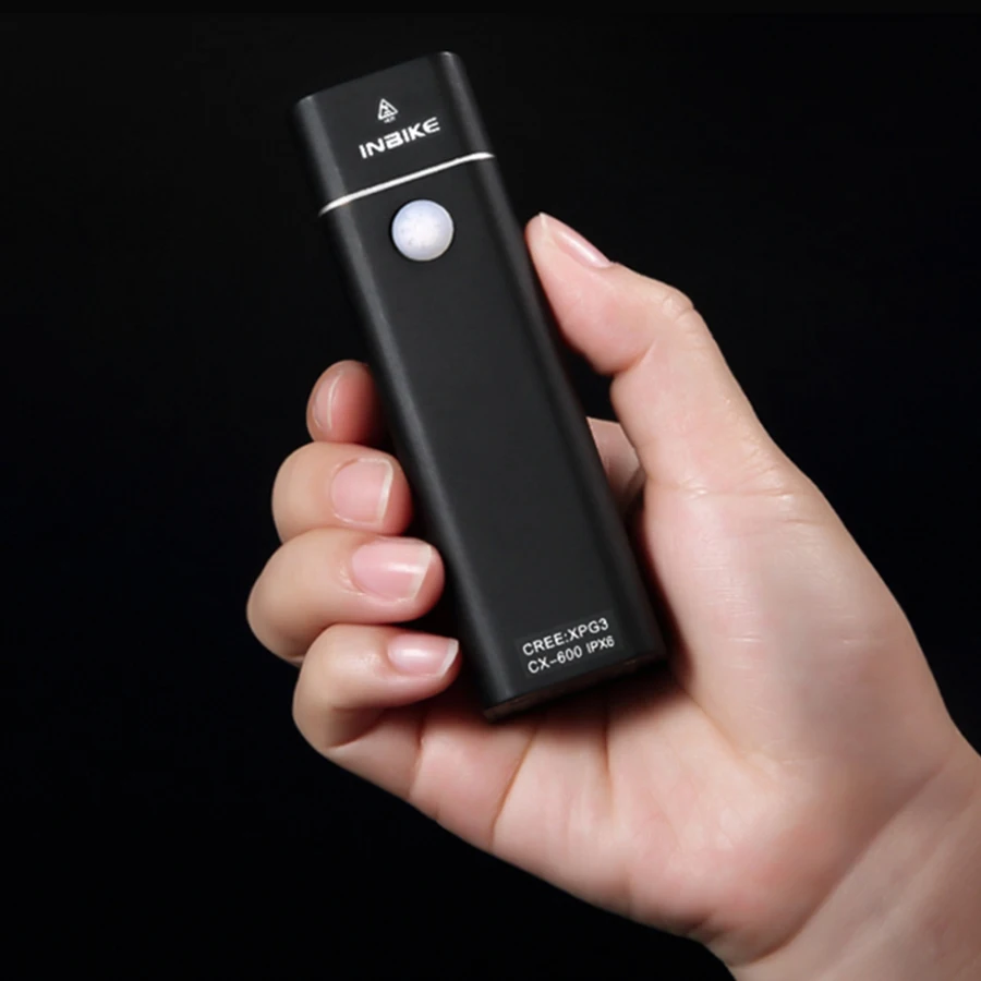 INBIKE Водонепроницаемый велосипедный фонарь USB Перезаряжаемый фонарик