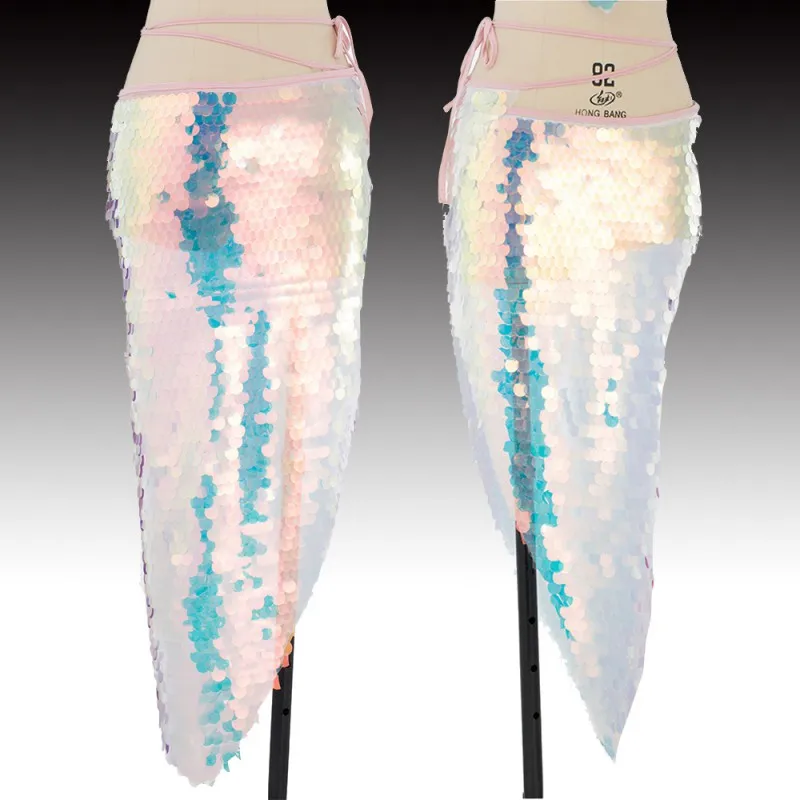 

Novelty Women Belly Dance Costumes Ladies Long Fishtail Skirts Indian Dancing Stage Performance Clothes