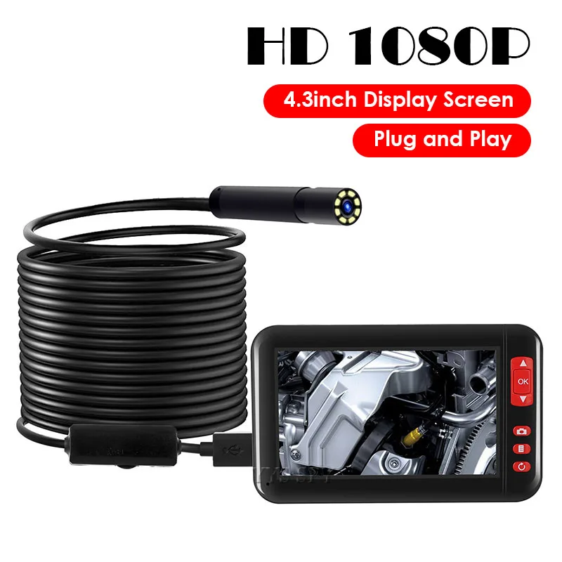 Мини камера видеоэндоскоп HD 1080P USB для осмотра Бороскоп видеокамера 8 мм Гибкая