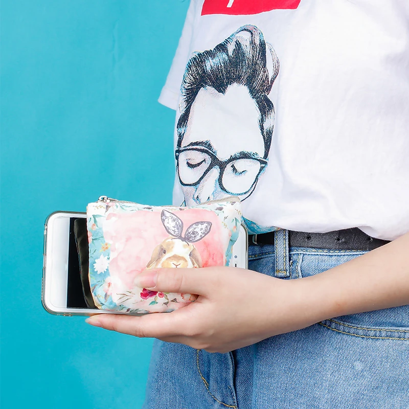 Fashion 1PC New High Quality Canvas Cartoon For Phones Coins Day Clutches Coin Purses Storage Bags Home Organization | Дом и сад
