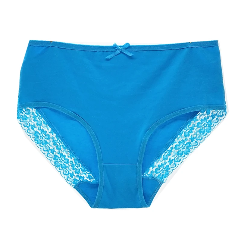 Большие размеры женские трусики хлопковые кружевные трусы эластичные сексуальное дамское нижнее белье для