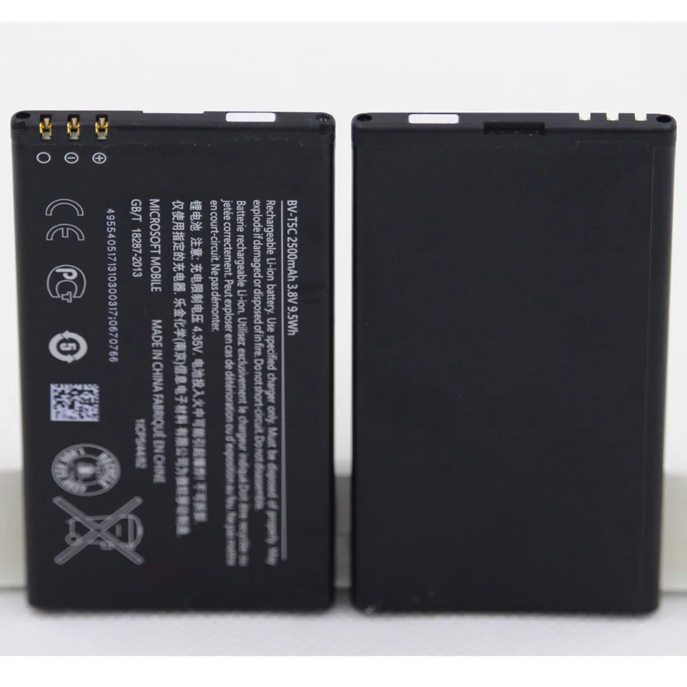 Для Nokia Lumia 640 RM 1113 1073 1077 BVT5C 2500 мАч BV T5C литий ионная запасная батарея для