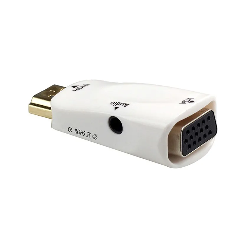 Адаптер hdmi-vga для мужчин и женщин HDMI mini/micro-Преобразование HDMI Разъем 1080 P для планшета ноутбука HDTV DVD с аудио кабелем