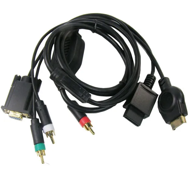 AV HDTV TV/PC Monitor VGA Component Cable for Nintendo Wii/Sony PS3 Console |