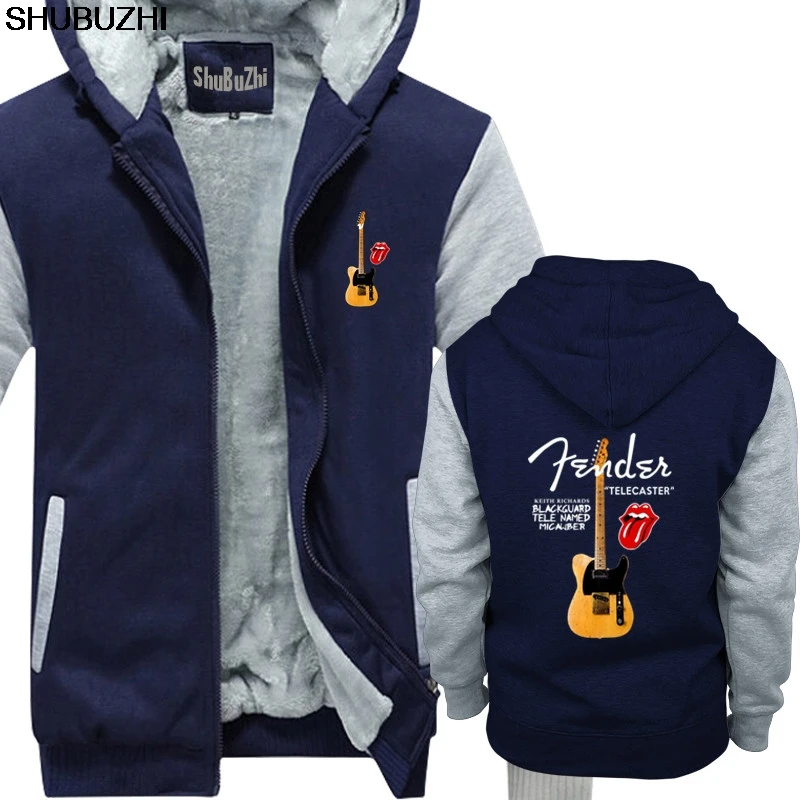 navy grey Keith Richards Guitar Black Guard Tele Micawber толстовка мужская зимняя Толстовка модный бренд с капюшоном топы sbz1311 - Цвет: navy grey