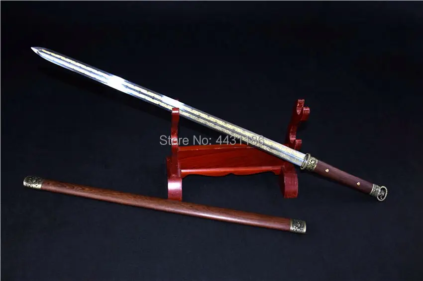 Китайская меч ручной работы WuShu для Кунг Фу Династия Тан HuanShou Swords Jian Sharp лезвие из