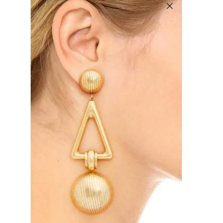 AP-ER1254/TRACYSGER/Geometric exaggerated personality long alloy earrings | Украшения и аксессуары