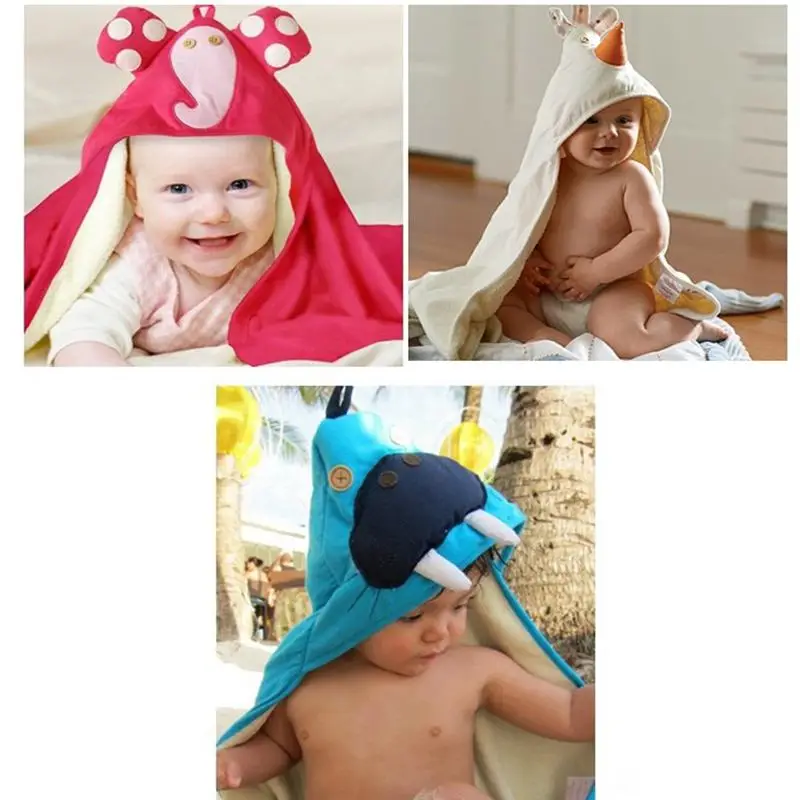 Модное Новое поступление халат детский с животными одеяло для детей банные