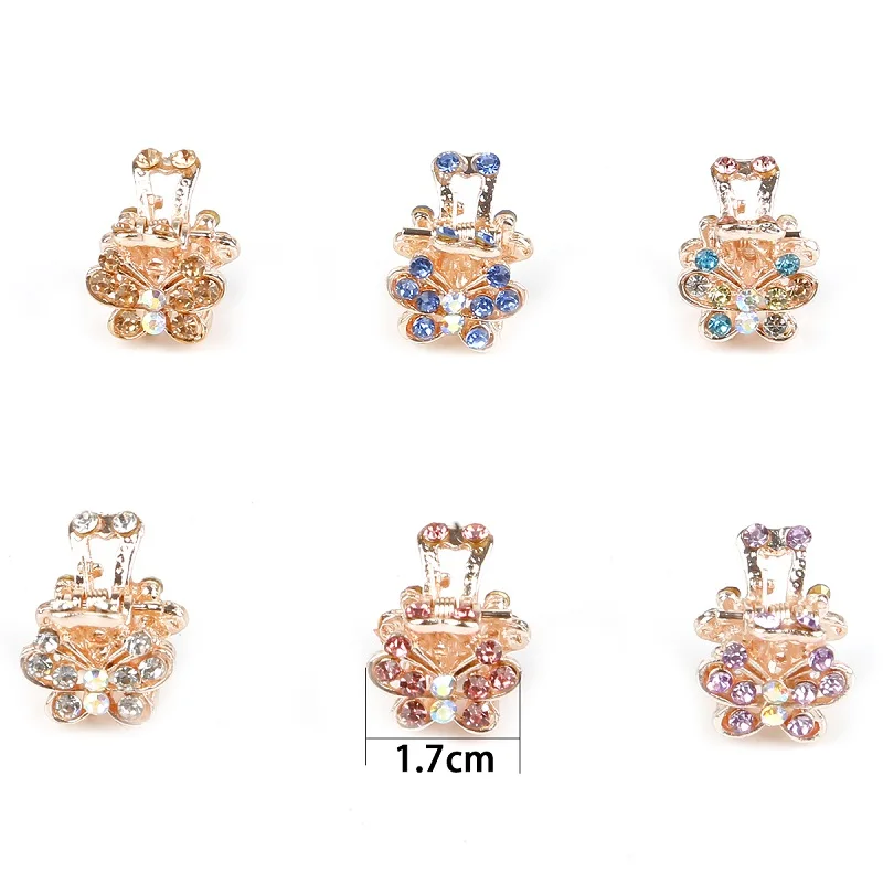 style 10 randomly Новинка, цветные стразы, корона, Бабочка, бант, заколка для волос, женские заколки для волос, заколки-пряжки для волос, головные уборы, инструмент для укладки волос, аксессуары - Цвет: style 10 randomly