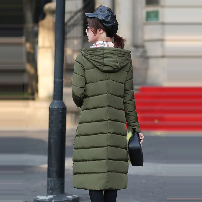 Женская куртка с капюшоном jaqueta feminina A5480 толстая приталенная зима 2019 | одежда