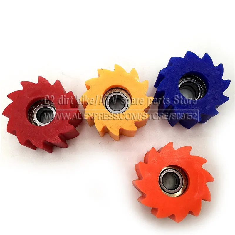 8 мм 10 цепь роликовый ползунок натяжитель колеса яма-грязь мини-велосипед мото