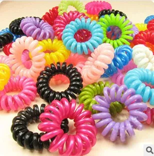 

Women Hairband Girl Headband Telephone Cord Elastic Ponytail Holders Hair Ring Scrunchies For Girl Rubber Band Tie A040-3