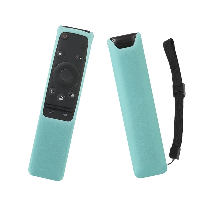 lightblue only case Чехлы BN59-01259B BN59-01259E BN59-01260A 01259D для samsung Смарт ТВ ДИСТАНЦИОННОГО чехол SIKAI силиконовый ударопрочный нескользящий анти-потерянный - Цвет: lightblue only case