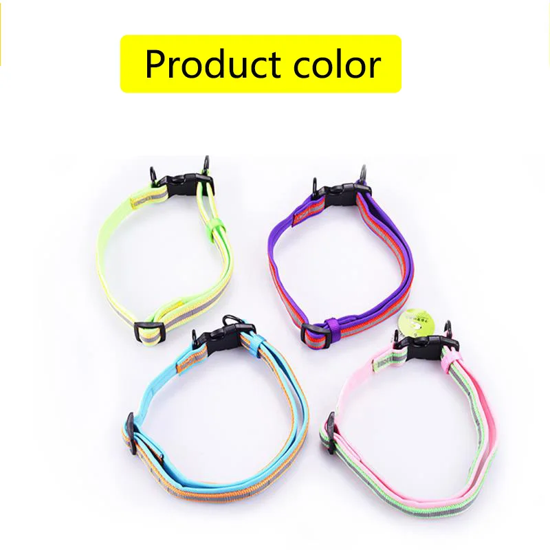 Ошейник для собак Zichen мягкий и Светоотражающий ошейник из нейлона средних