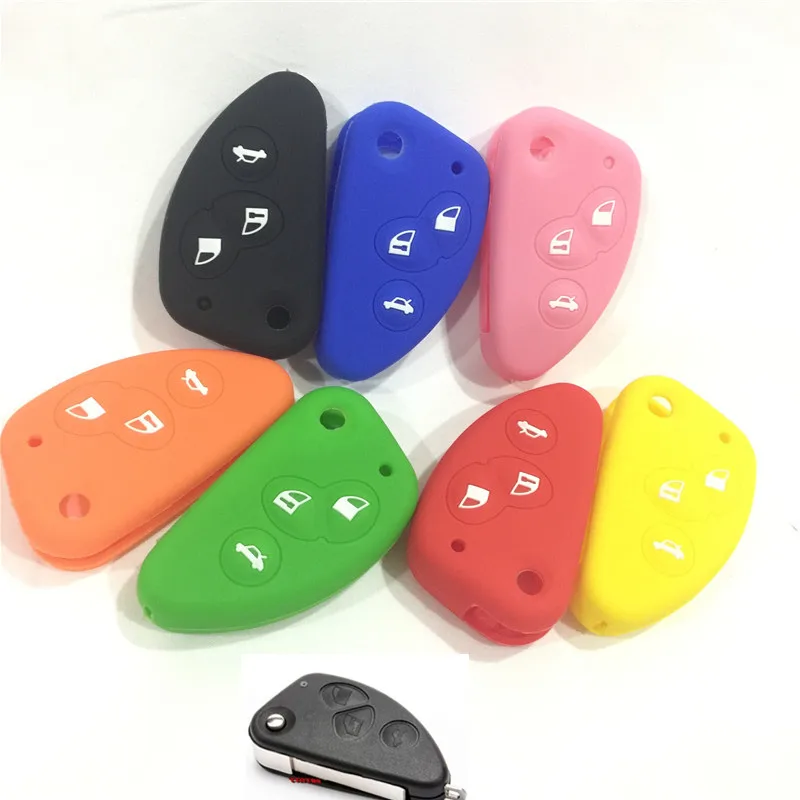 Силиконовый резиновый чехол для автомобильного ключа Alfa romeo 147 166 156 JTD TS GT складной