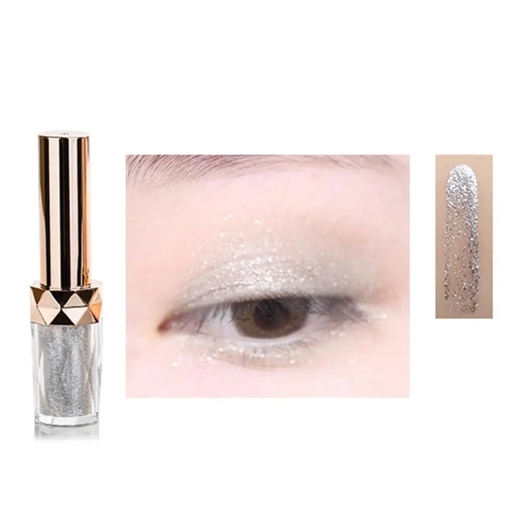 Тени для век коричневые свечение искры Водонепроницаемый Shimmer жемчужный вода 19 3