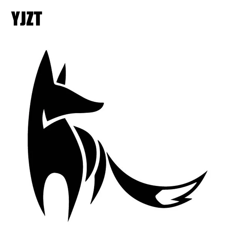 YJZT 15 6 см * Симпатичный мультфильм лисицы стикер для автомобиля багажника