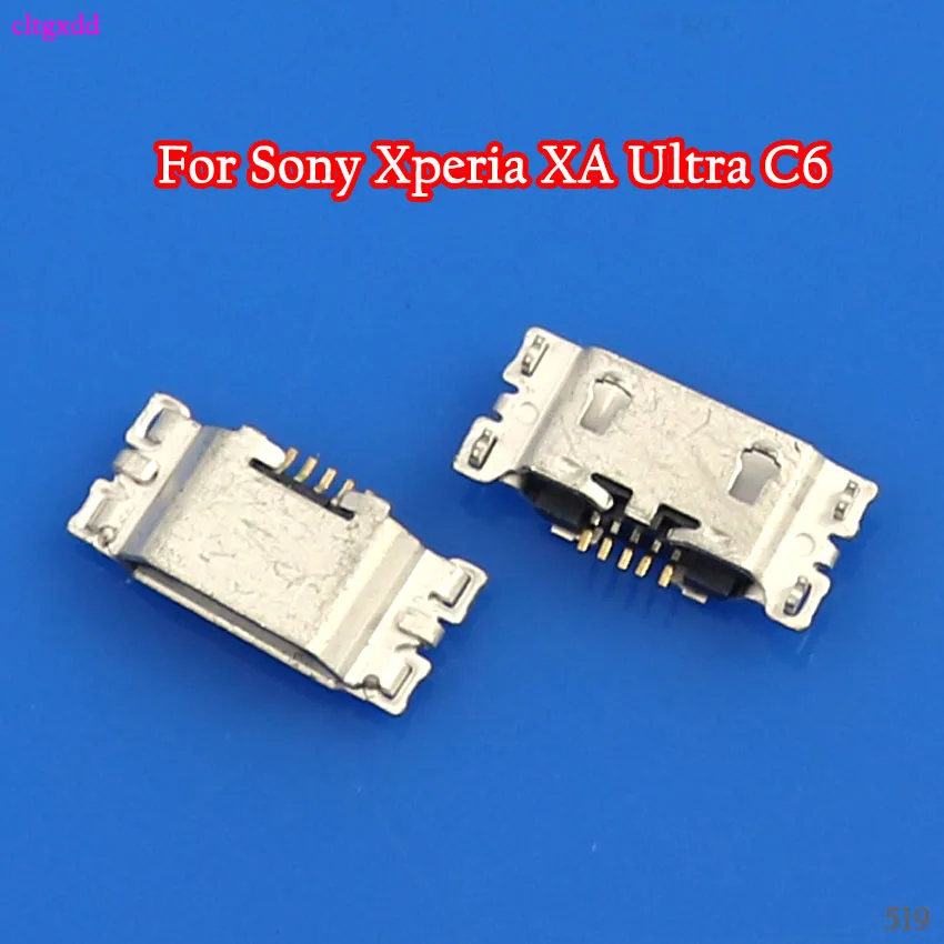 Cltgxdd 100 шт./лот для Sony Xperia XA Ultra C6 F3211 F3212 Micro USB коннектор зарядки разъем док