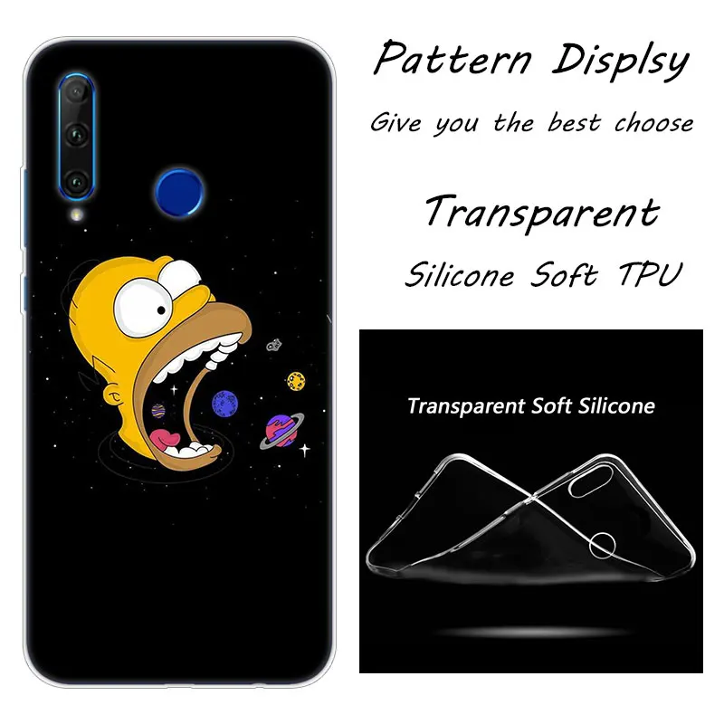 013 Модный мягкий силиконовый чехол Homer Simpson для Huawei Honor 20 20i 10 9 8 Lite 8X 8C 8A 8S 7S 7A Pro View 20 - Цвет: 013