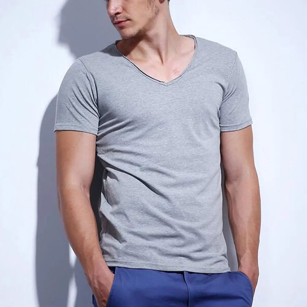 Футболка мужская для фитнеса стрейчевая приталенная тенниска в стиле хип хоп