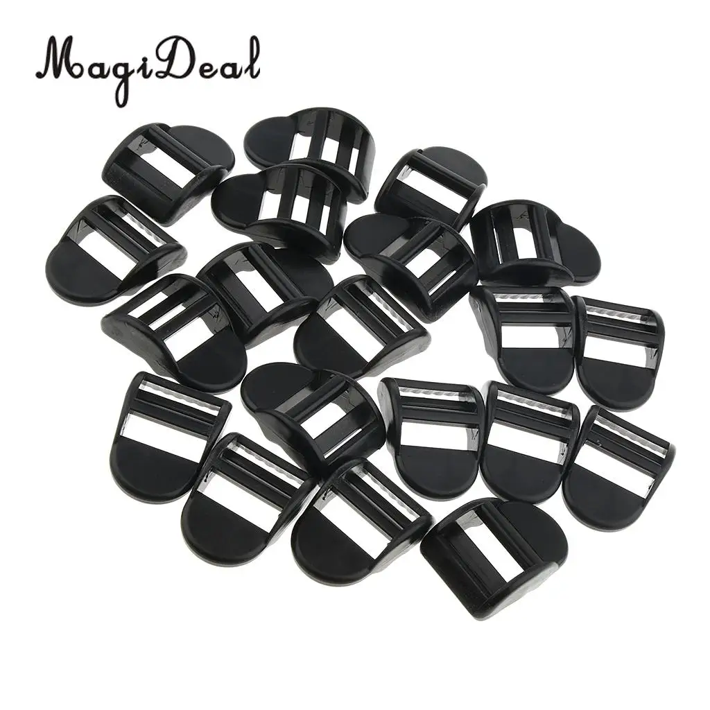 20 шт. лестница замок слайдер три скольжения пряжки регулируемые для сумки лямки