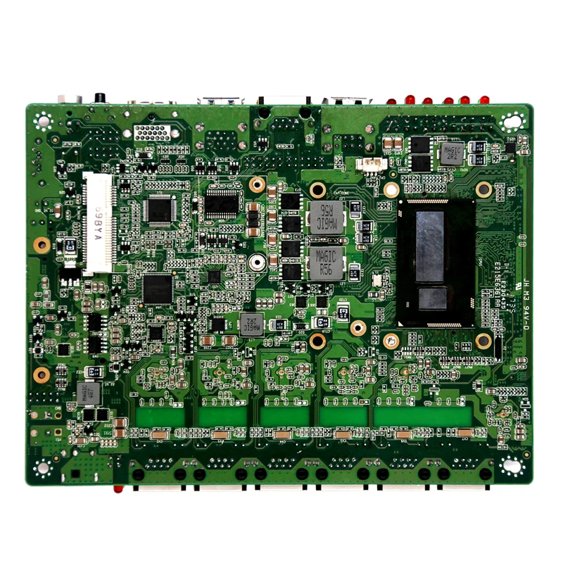 Материнская плата 6LAN для мини-ПК с 4th i3/i5/i7 2G/4G/8G RAM 1 * COM 4 USB опционально Wifi/64G/128G/256G