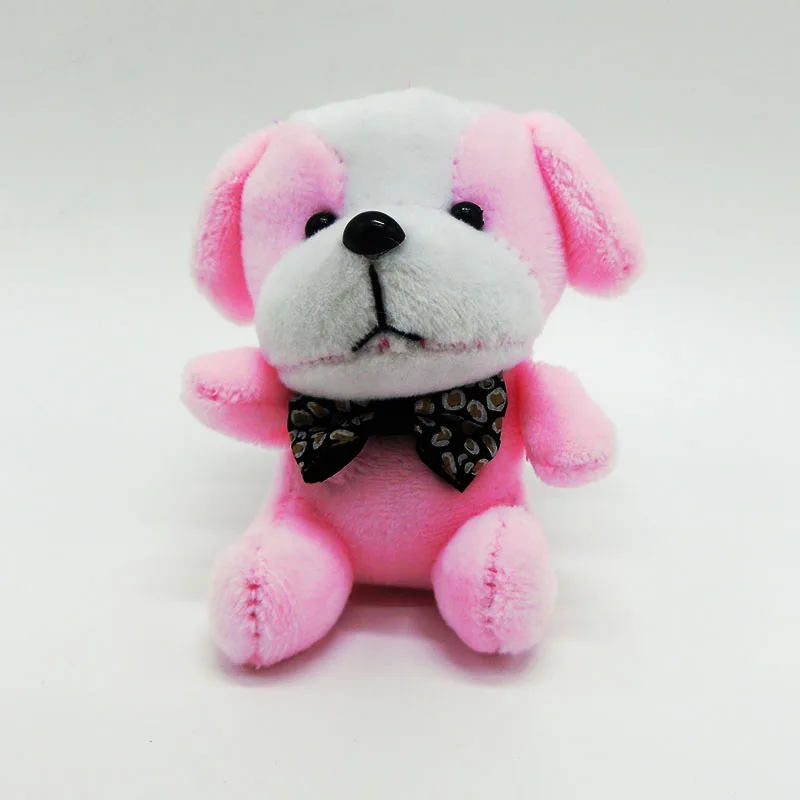Мини Плюшевая собачка 10 см симпатичная разноцветная игрушка в виде животных