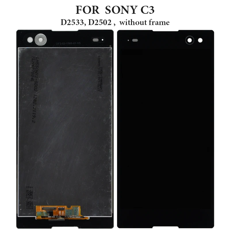 Для Sony Xperia C3 D2533 D2502 сенсорный ЖК-экран с рамкой сменный дисплей для телефона
