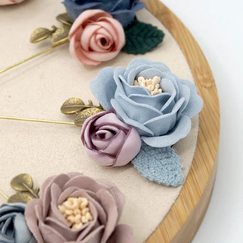 Женские тканевые булавки с цветами брошь аксессуары для костюмов женская булавка пряжка шарфа