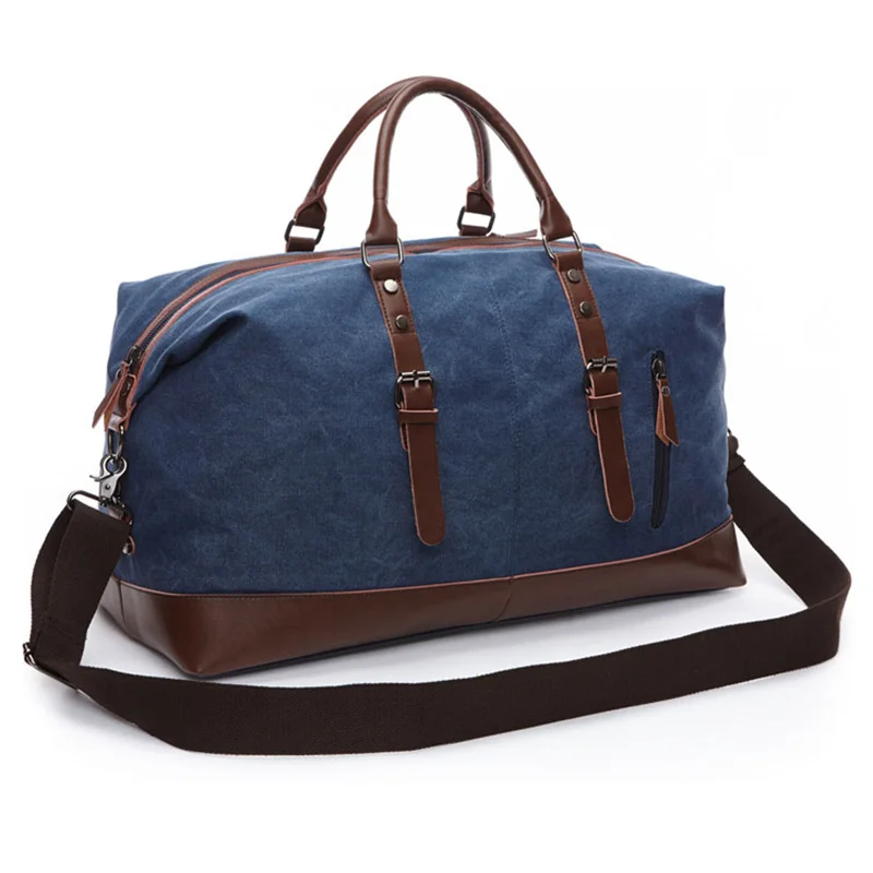 2018 СКИОНЕ Холстинные кожаные дорожные большие сумки Мужской Чемодан|weekend bag|travel