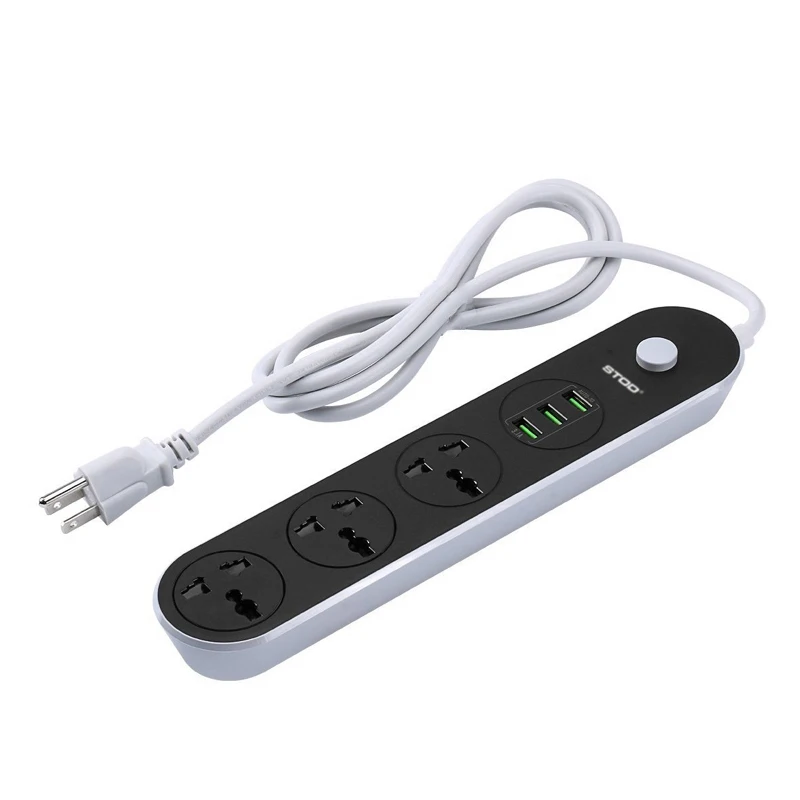 STOD 3 порта USB зарядное устройство 15 Вт розетка блок питания 2500 2в1 домашняя