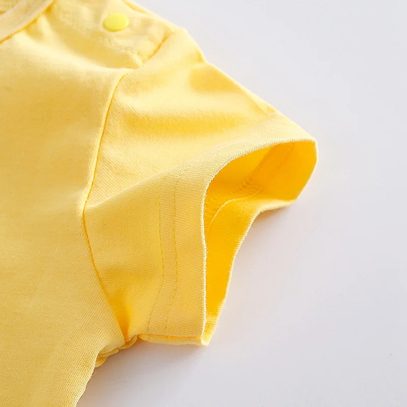 Детское Боди С коротким Рукавом 2017 Лето Детские Мальчики Девочки Улыбаются Лица