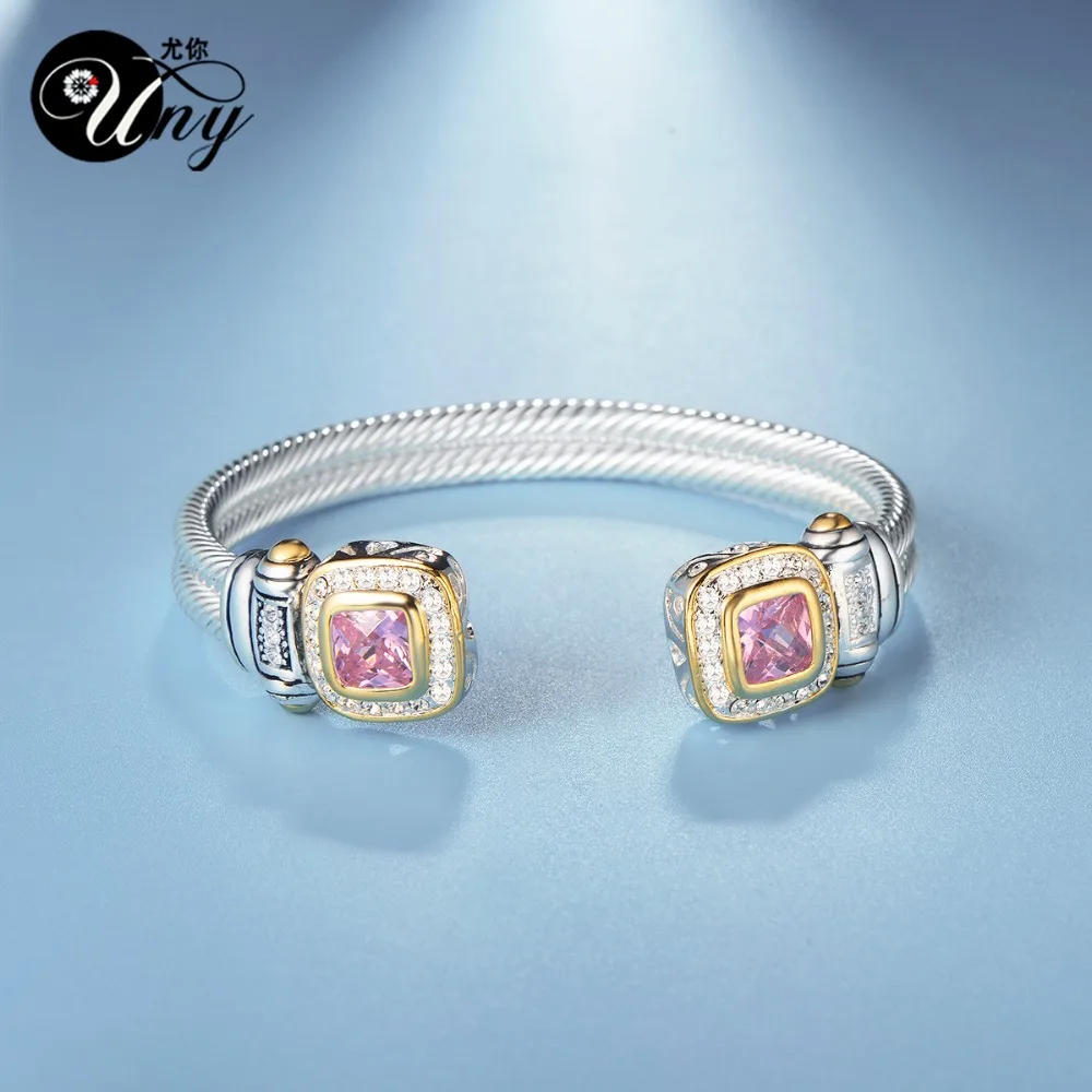 Uny витой браслет Провода кабель модельер бренда вдохновили ювелирные изделия под