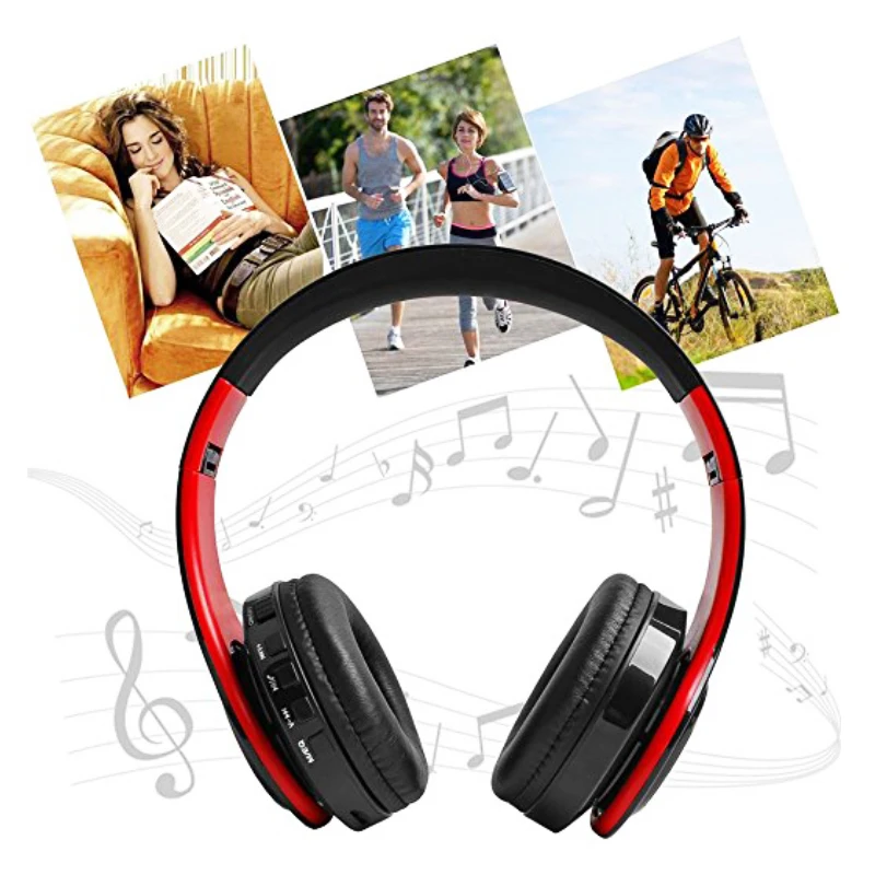 

Chiclits Wireless Headphones Bluetooth Headset Stereo Foldable Sport Earphone Microphone headset Handfree MP3 player for iphone