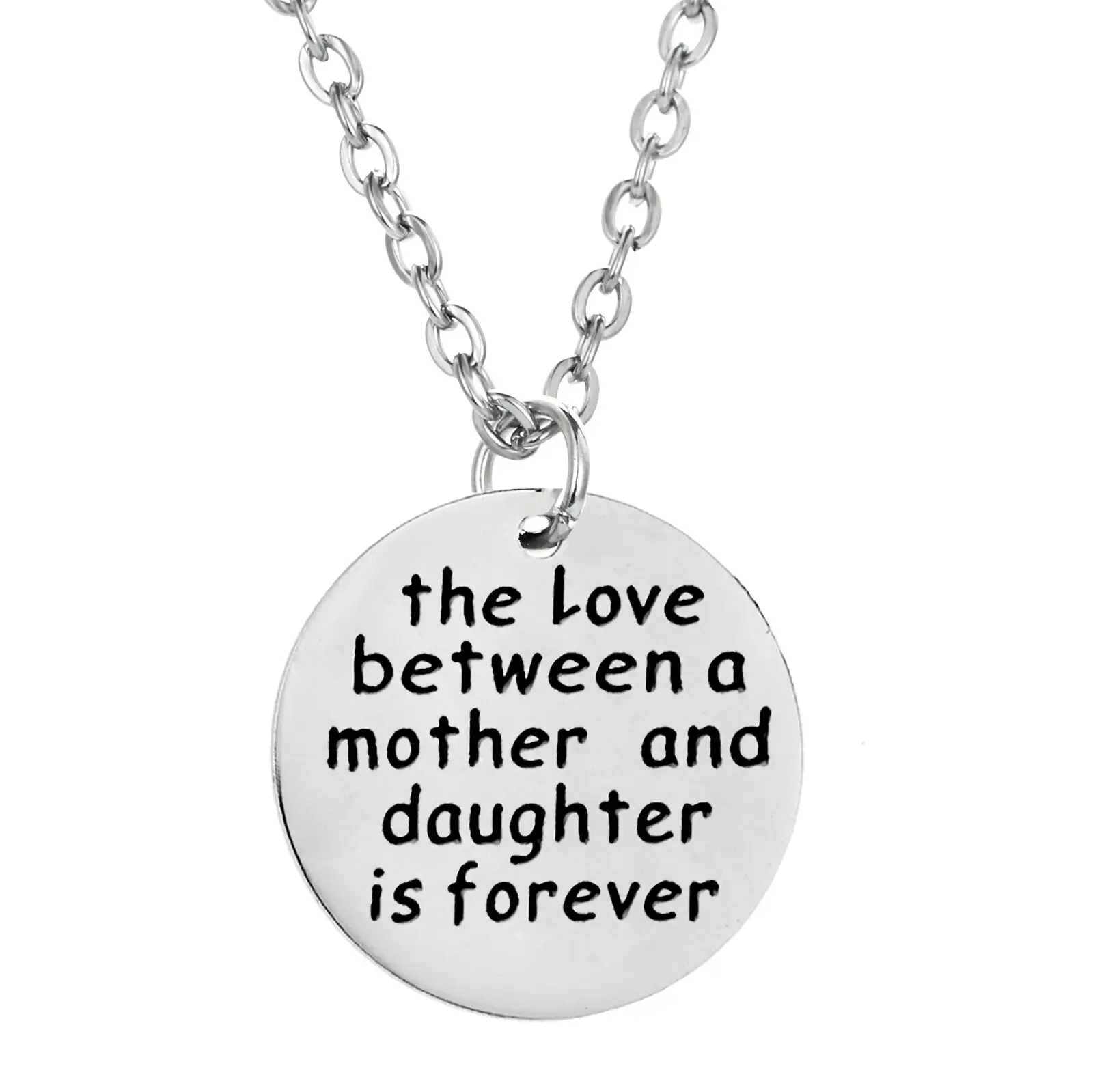 Necklace The Love Be Дочь сын отец и День матери мама бабушка папа тетя Семья кулон Цепочки и ожерелья сестра подруга подарок из нержавеющей стали цепи Цепочки и ожерелья - Окраска металла: Necklace The Love Be