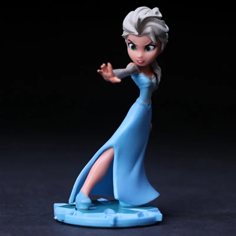 Disney Frozen 3 шт./лот 10 см принцесса Эльза Анна Рапунцель фигурка ПВХ игрушка